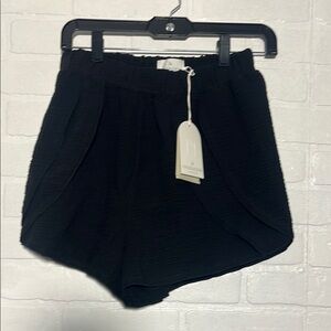The Handloom Womens Shorts Los Angeles Black Shorts Soft Flowy Lightweight NWT